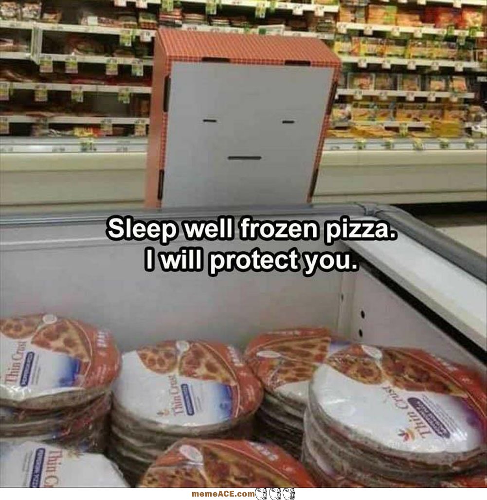 Sleep Well Frozen Pizza