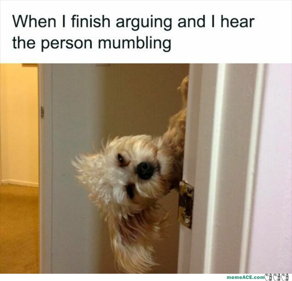 When I Finish Arguing